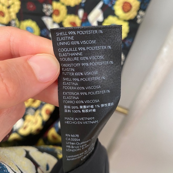 Maeve by Anthropologie Marigold Midi Party Wedding Multicolor Dress Size 0 - Picture 12 of 14